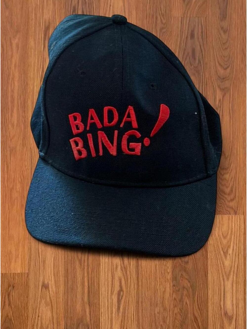 Sopranos Bada Bing Hat Cap City Hunter Black Baseball Snapback TV Show Merch